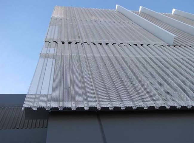 Corrugated Perforated Metal Panels Customized Arbitrary Patterns For Architectural Metal Panels