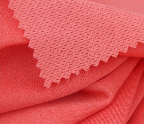 Quality Running Apparel Interlock Knit Fabric Honeycomb Mesh Moisture Absorption for sale