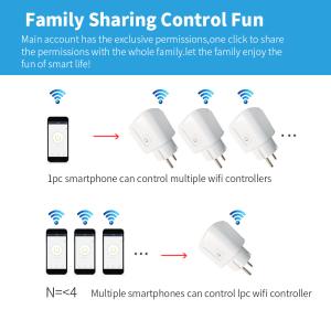 China 3 Voice Control Smart Splug Socket With Countdown / Timing / Sharing Function wholesale