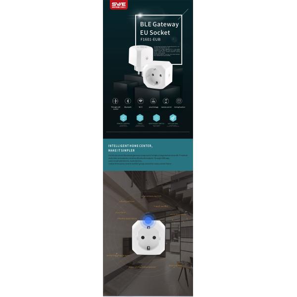EU Standard BLE Gateway Smart Plug Socket