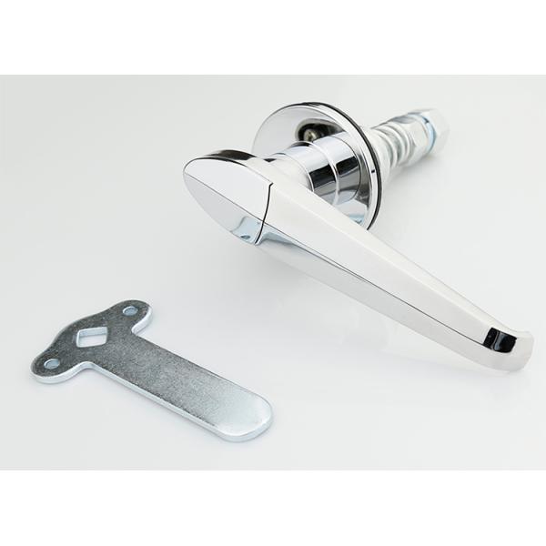 OEM Lockable Door Handles , Cabinet Drawer Lock Hardware 90 Degree Rotation