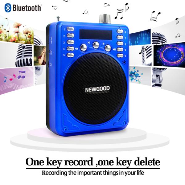Micro SD card music audio player portable bluetooth speaker