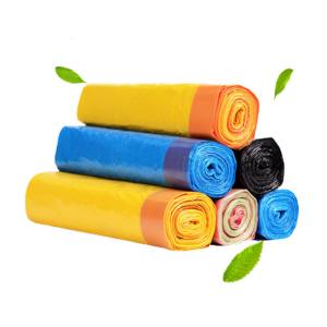China Waterproof LDPE Drawstring Garbage Bags 30 MIC Biodegradable on sale