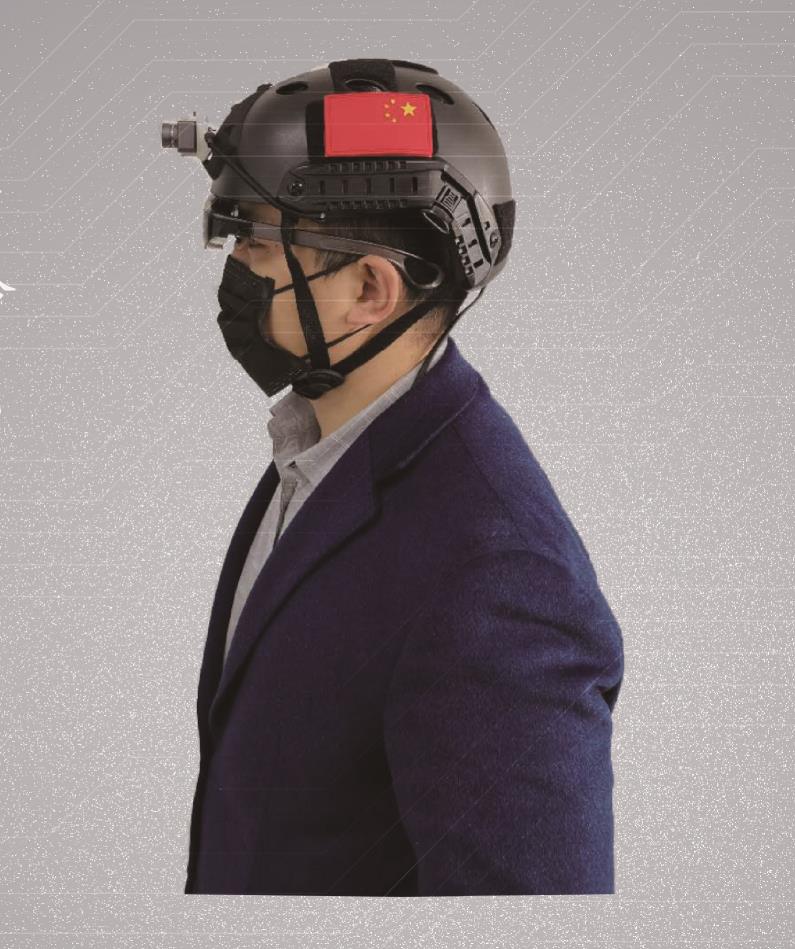 Android 9.0 Non Contact 5m Smart Temperature Measuring Helmet