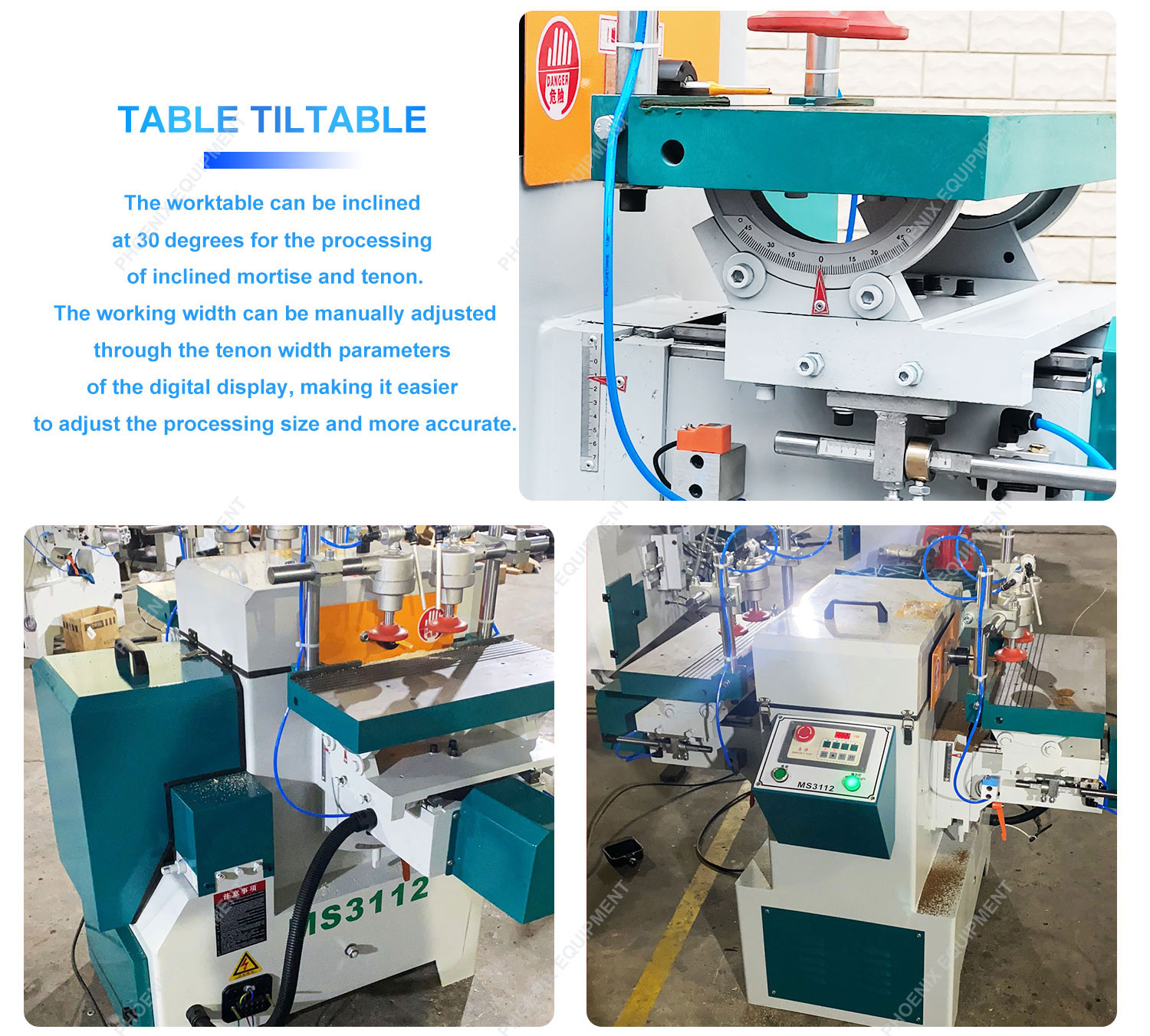 MS3112 Woodworking CNC Automatic Double End Sofa Table and Chair Leg Tenoning Machine