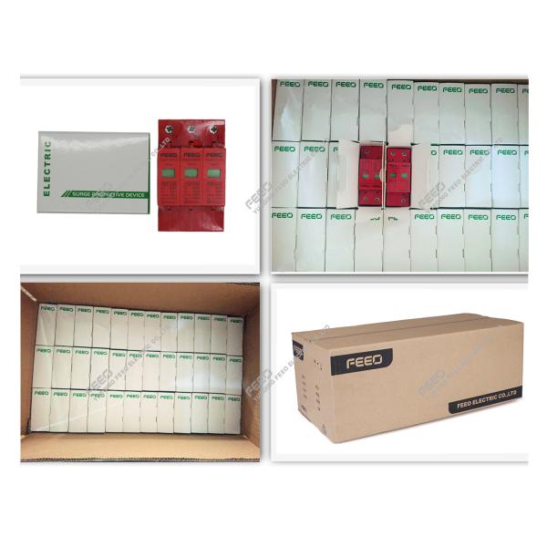 3P 40KA DC Surge Protector 2.0KV Surge Protection Device