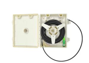 Desk Waterproof FTTH Distribution Box 1 Core 2 Cores SC Pigtail Adaptor