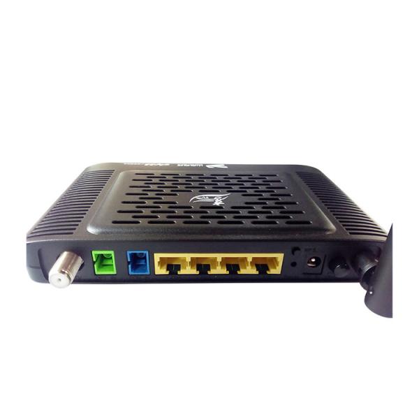 Quality Black FTTH GPON ONU Fiber Optic Device 1GE 3FE With Wifi CATV DWDM for sale