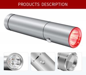 Gift Box Packed 630nm 660nm 850nm 3 LED Red Light Torch For Wrinkles Reduce