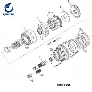China TM07VA Excavator Final Drive Track Motor Parts wholesale