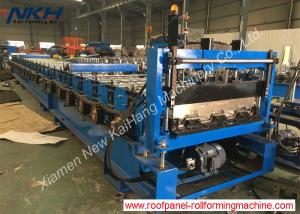 Floor Decking Steel Profile Roll Forming Machine Easy Operate With Auto Stacker