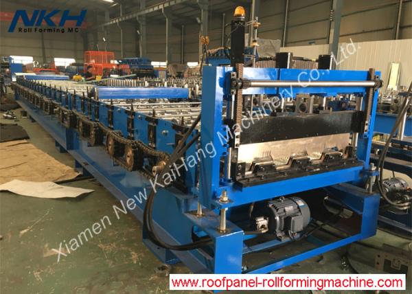 Quality Floor Decking Steel Profile Roll Forming Machine Easy Operate With Auto Stacker for sale