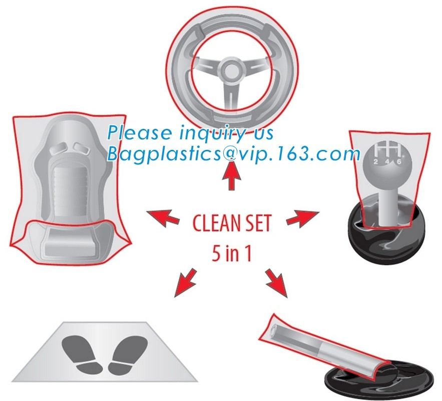 customized plastic car seat cover fit for all seats, Custom Car Seat Cover Package Disposable PE Plastic, limited, ltd,