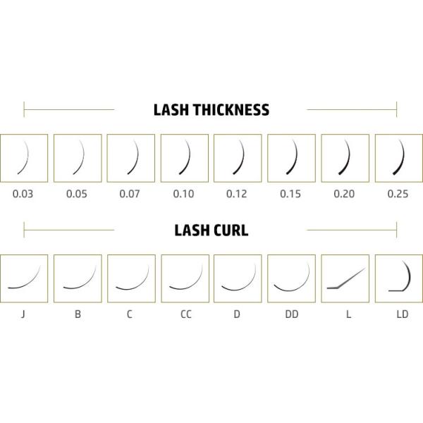 25mm J Curl Lash Extensions , Handmade Mink Individual Lashes