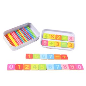 Wooden Counting Sticks Preschool Math Training Intelligence Teaching Calculation
