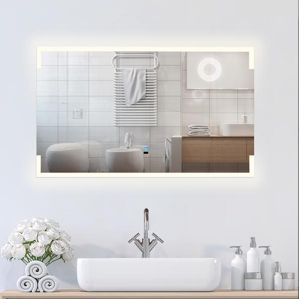 LED Ambient Light - Equipped Rectangular Bathroom Mirror: Creating an Exquisite Bathroom