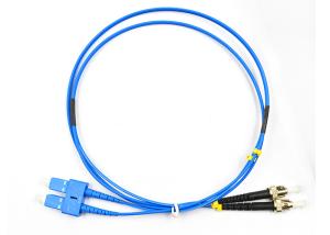 China Duplex Fiber Optical Patch Cord Armored Protection SC To ST Singlemode Type wholesale