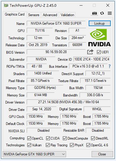 GTX 1660S Graphics Card Gaming GPU GTX 1660 Super 6G With The Best Selling 1660 Super