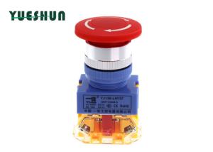 China Self Locking Emergency Stop Push Button Switch , Mushroom Type Emergency Push Button wholesale