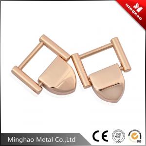 China Minghao high quality 18.67*11.77mm metal Light gold sqare buckle wholesale