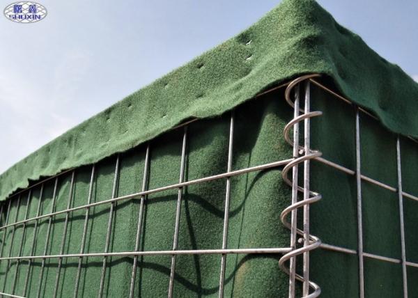 Quality Temporary High Security Military Hesco Bastion Barrier , Mesh Size  80*80mm for sale