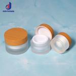 15g 30g Luxury Frosted Cosmetics Packaging Plastic Round Bamboo Body Butters