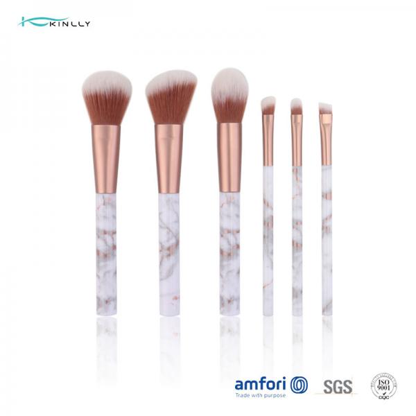 Quality 6pcs 2 Colors Synthetic 150mm Plastic Makeup Brushes for sale