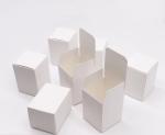 Hot Stamp Small White Shipping Boxes Craft Paper Jewelry Boxes ODM OEM