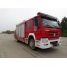 Buy cheap Multifunction SINOTRUK Fire Truck , Heavy Rescue Fire Apparatus With 5t Crane from wholesalers