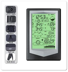 China ±1.0°C Temperature Accuracy Wireless Sensor For Indoor And Outdoor Weather Monitoring wholesale