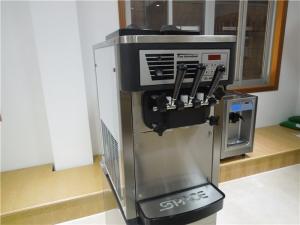 China Table Top Soft Serve Freezer Ice Cream Making Machine Twin Twist Flavor wholesale