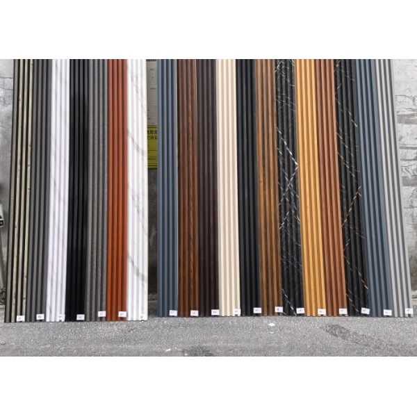 160*24mm WPC Fluted Louver Wall Panel Interior Stain Proof