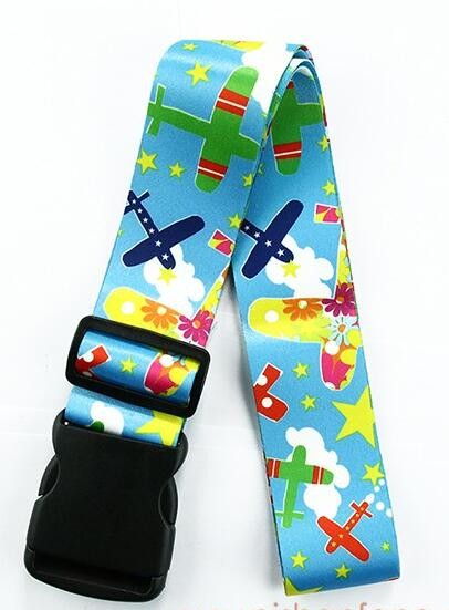Airport Travel Personalised Luggage Straps Pink For Protecting Suitcase