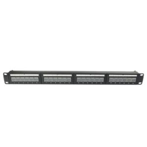 China 1U 24 Port Keystone Unshielded Patch Panel Keystone RJ45 DustProof wholesale