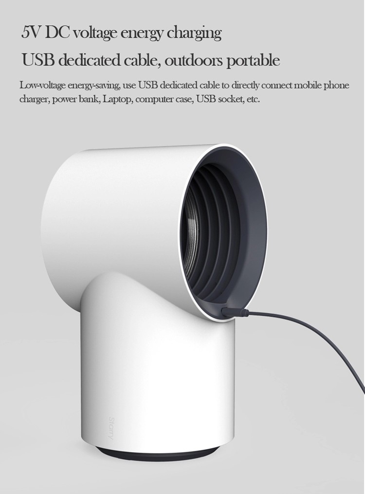2020 New USB Quiet Summer Anti-mosquito Control Insect Airflow Mosquito Killer Lamp with Mosquito trap