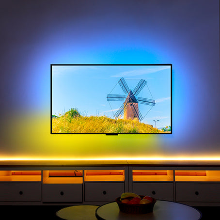 Sync Symphony RGBIC LED Light Strips Smart App Control For Tv PC Backlight