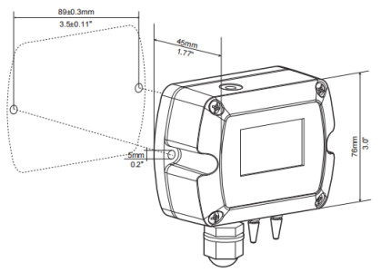 0-±10000pa Differential Pressure Level Transmitter For Monitoring Gas Differential Pressure