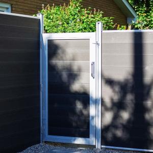 China Modern WPC Gate Panel Rotproof WPC PVC Sheet Weather Resistant wholesale