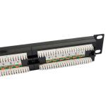 1U Blank Keystone Patch Panel Unshielded 24 Port CAT5E Patch Panel