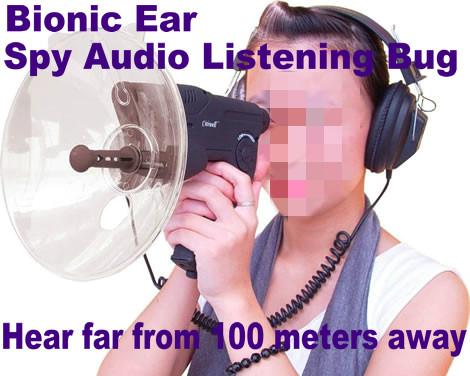 Quality Bionic Ear Remote Sound Recorder 100 meters headphone Spy Audio Listening Amplifier Bug for sale