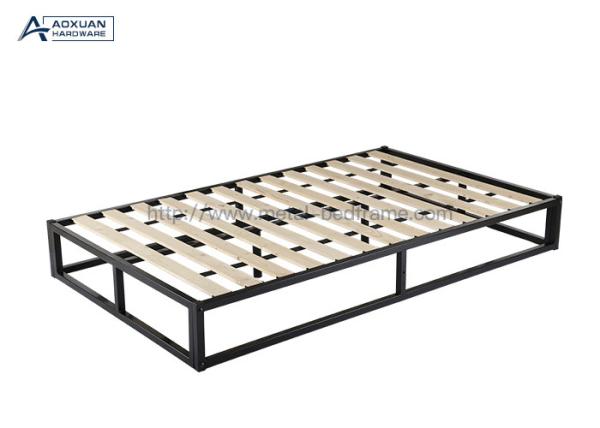 Quality Q235 Iron Bed Box Frame , Queen Bed Frame No Box Spring Needed for sale
