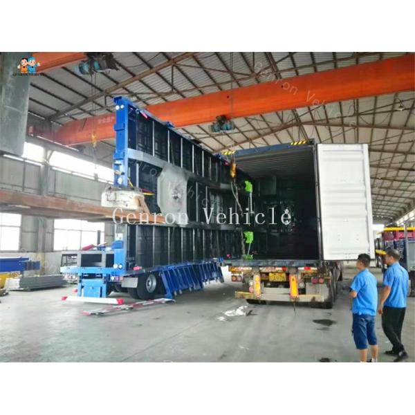 40-60 Tons 2 Axles Flatbed Semi Trailer For Transport Containers