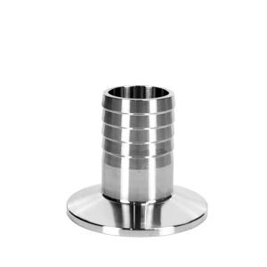 China Sanitary 304 316L Stainless Steel Tri Clamp Hose Ferrule Fitting with Round Head Code wholesale