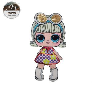 Handmade LOL Woven Badges Personalised , Eco Friendly Sequin Custom Printed Patches