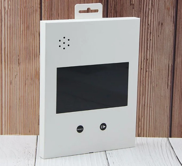 battery powered 7 inch LCD video shelf talker,video shelf tag screen display