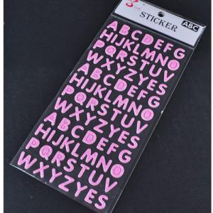 Removable Puffy Alphabet Stickers For Nursery Beautiful Shinning Die Cut