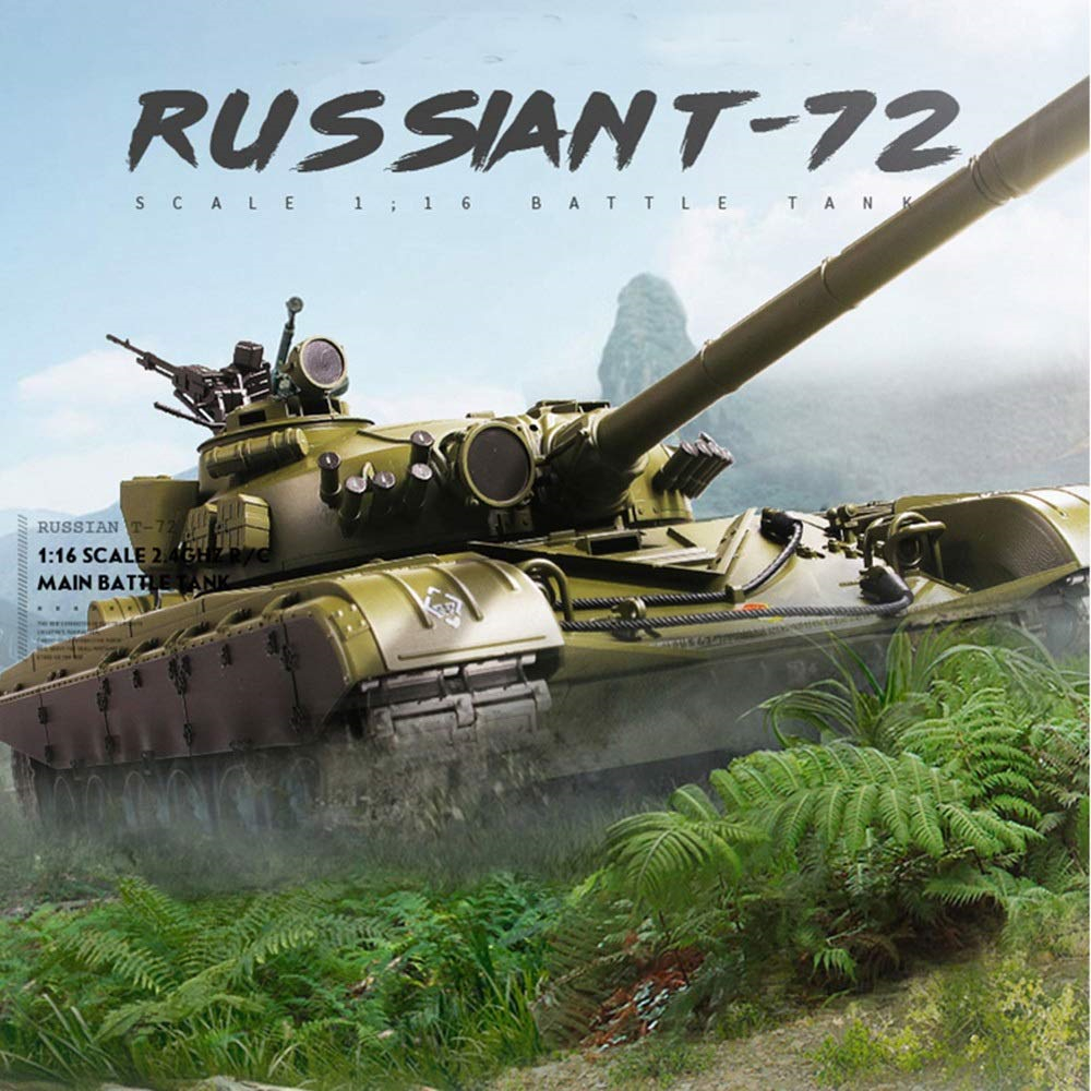 1/16 RC Tank Shooting Toy Car Electric Boys Toys with Music Smoke and Remote Control