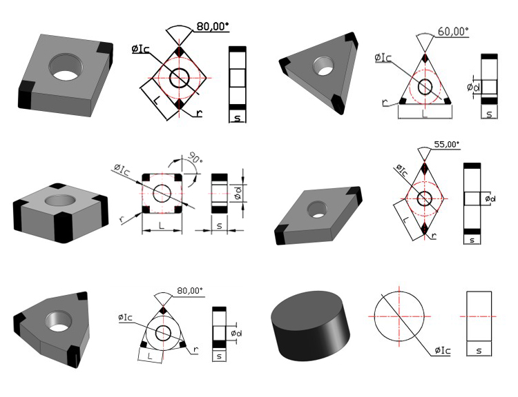 High Quality CBN PCBN Turning Milling Tools CBN Lathe Cutting Tools WNMG0804 Inserts/cbn insert rnmn 120300