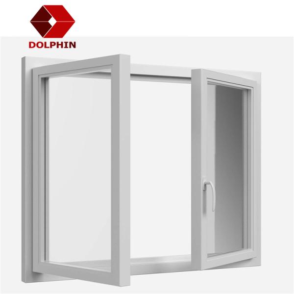 Double Glazed Aluminium Frame Casement Window Insect Control EPDM Sealing