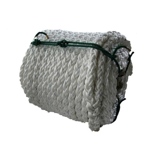Quality Yacht Used 8 Strand PP Braided Rope ,  Floating Poly Steel Rope With Eyes for sale